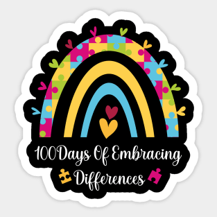 100 Days Of Embracing Differences Special Education Teacher Sticker